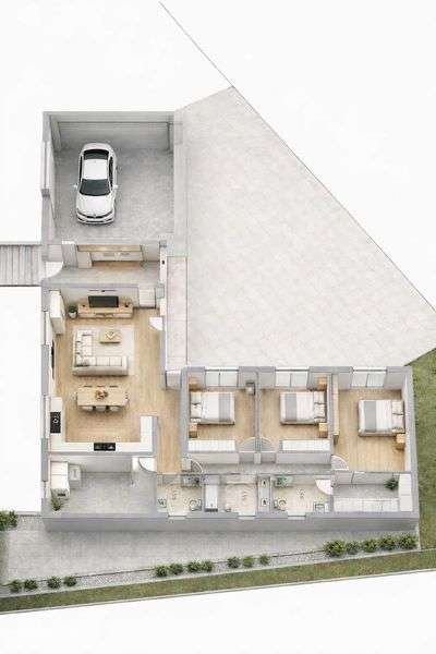 Moradia arquitectura moderna - Grande imagem: 3/5