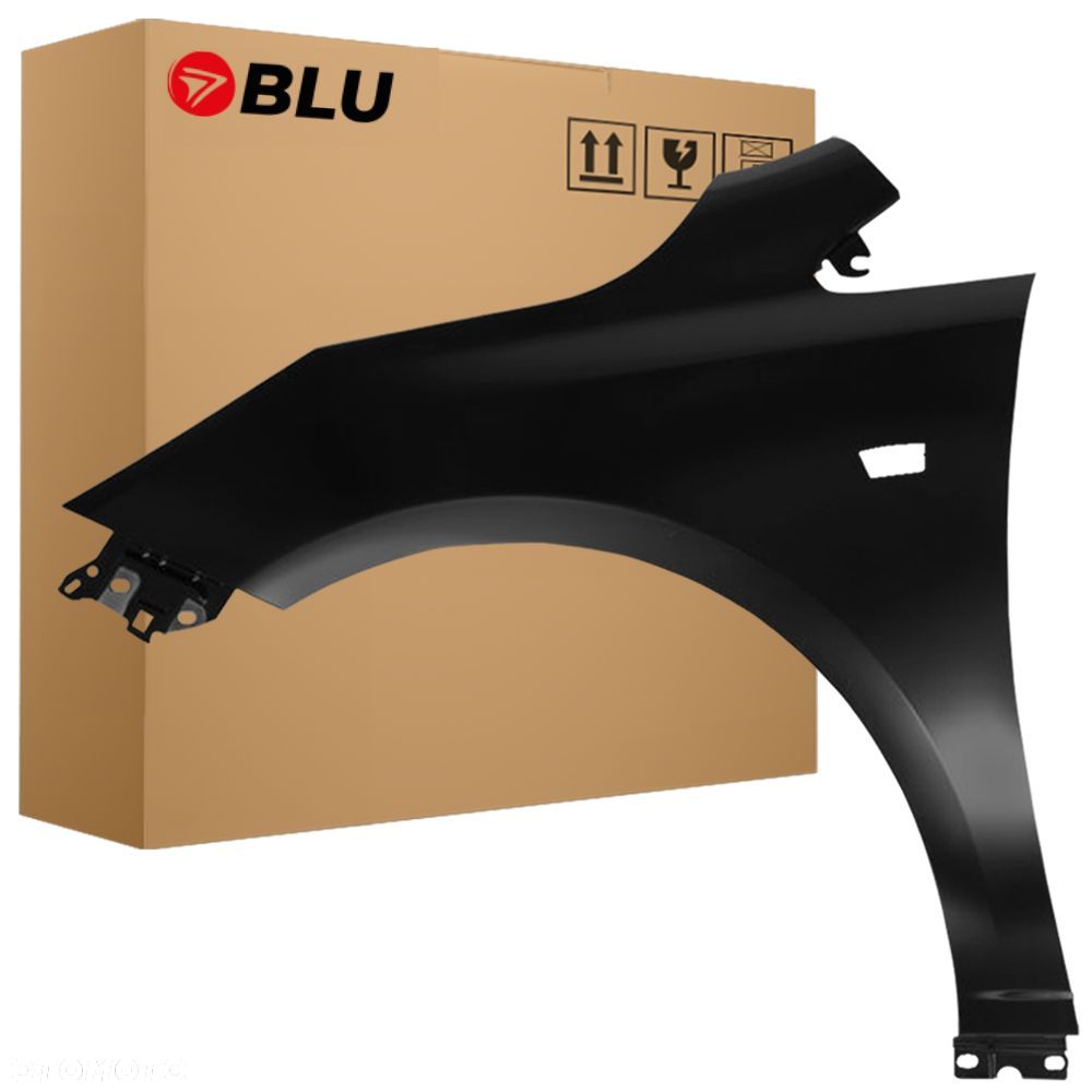 BLU Błotnik OPEL CORSA E Z20R lewy czarny 14-19 przód SaphirSchwarz - 1