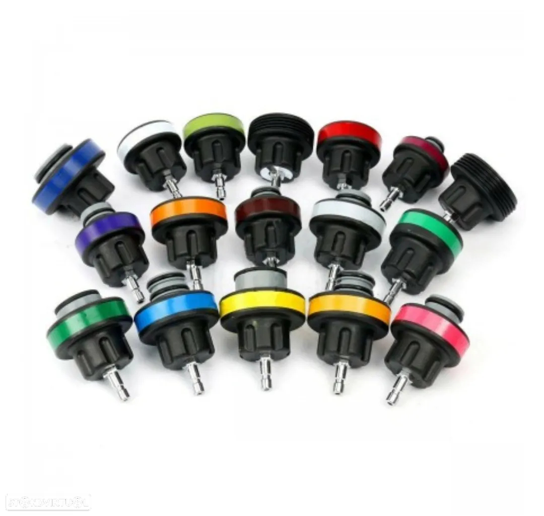 Kit Diagnóstico Teste Fugas Pressão Radiador Universal Multimarcas - 26 peças - 3