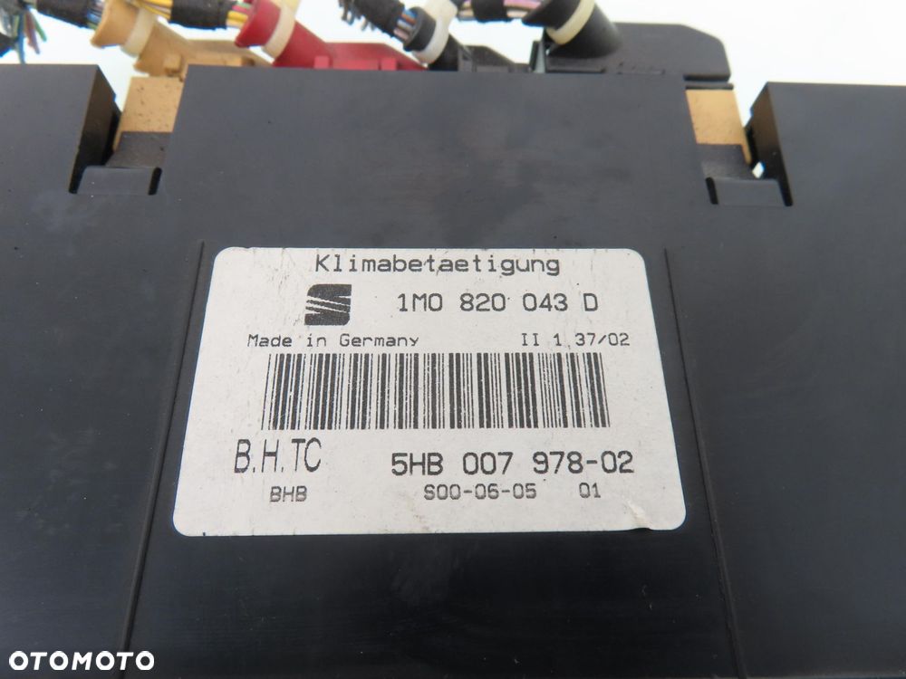 KLIMATRONIK SEAT TOLEDO II 1M0820043D 5HB00797802 - 5