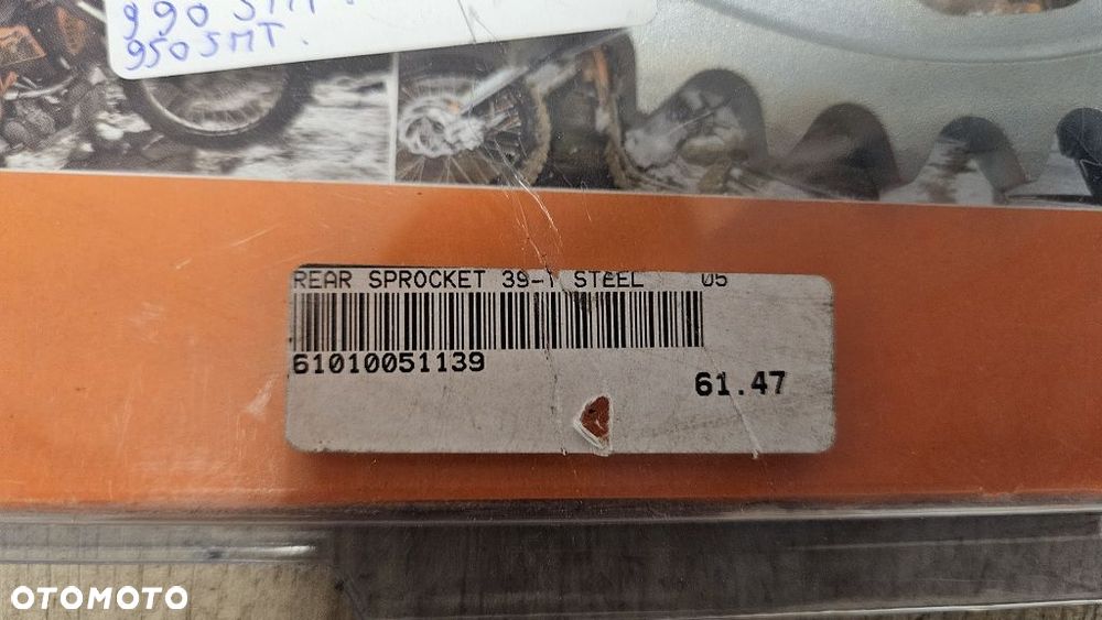 Oryginalna zębatka tył 39T KTM 950 Supermoto Super Duke  61010051139 - 4