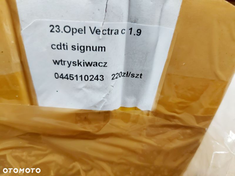 OPEL VECTRA 3 III C 1.9 CDTI SIGNUM WTRYSKIWACZ WTRYSK PALIWA 0445110243 - 8