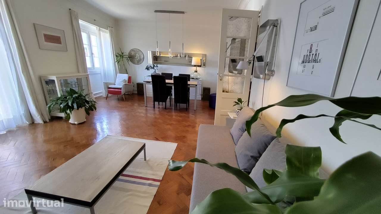 T2 com Vista sobre Lisboa e o Tejo | Varanda | Graça - Grande imagem: 5/19