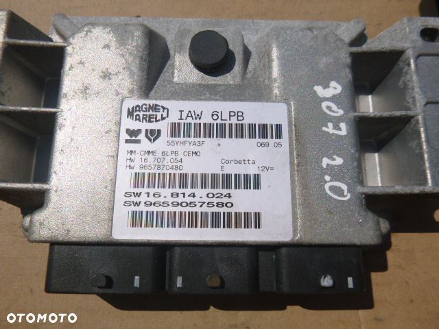 ZESTAW STARTOWY KOMPUTER STACYJKA BSI PEUGEOT 307 2.0 16V - 4