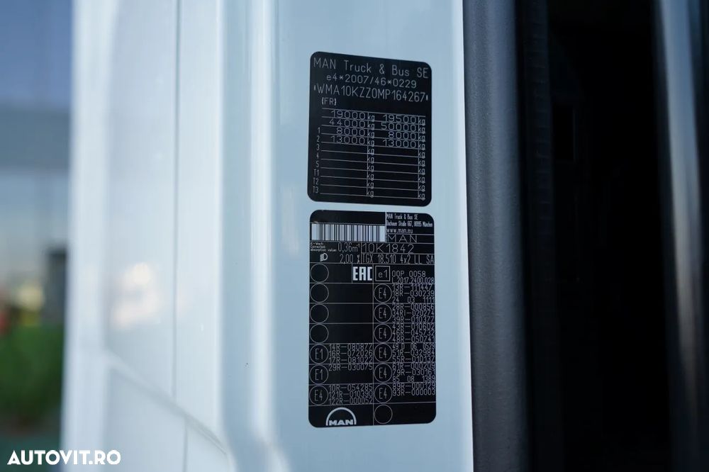 MAN TGX 18.510 / GM / RETARDER / HIDRAULICĂ / NAVI / FULL AIR MATIC / 2021 - 36