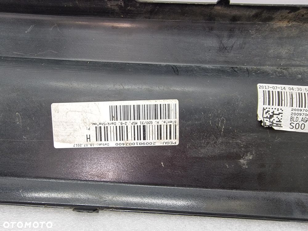 BMW G30 / G31 M-PAKIET 16- DYFUZOR / SPOJLER ZDERZAKA TYLNEGO TYLNIEGO TYŁ , NR 21754011 , NR AUKCJI DT12 - 13