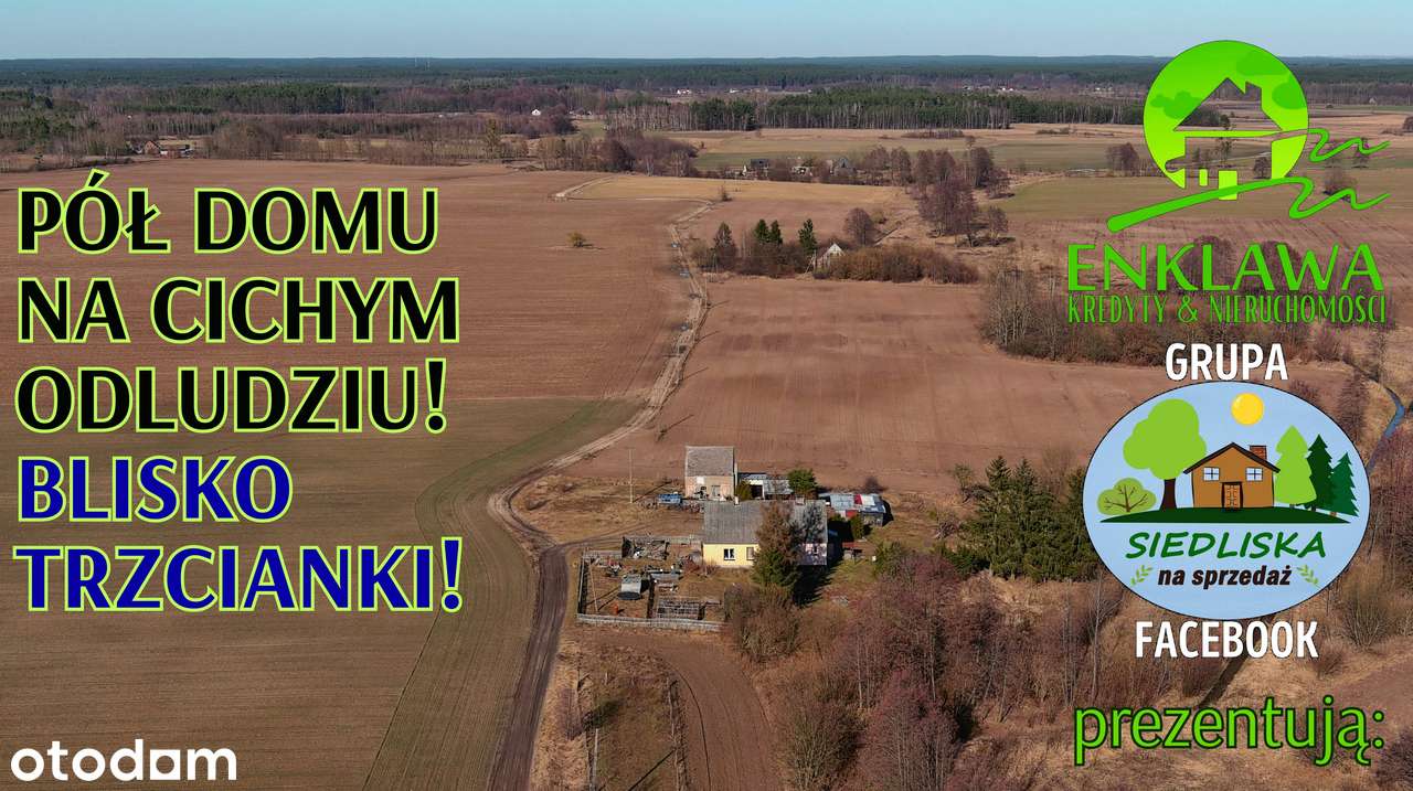 ENKLAWA prezentuje: PÓŁ domu z WIELOMA opcjami! Bliskość Trzcianki!!!
