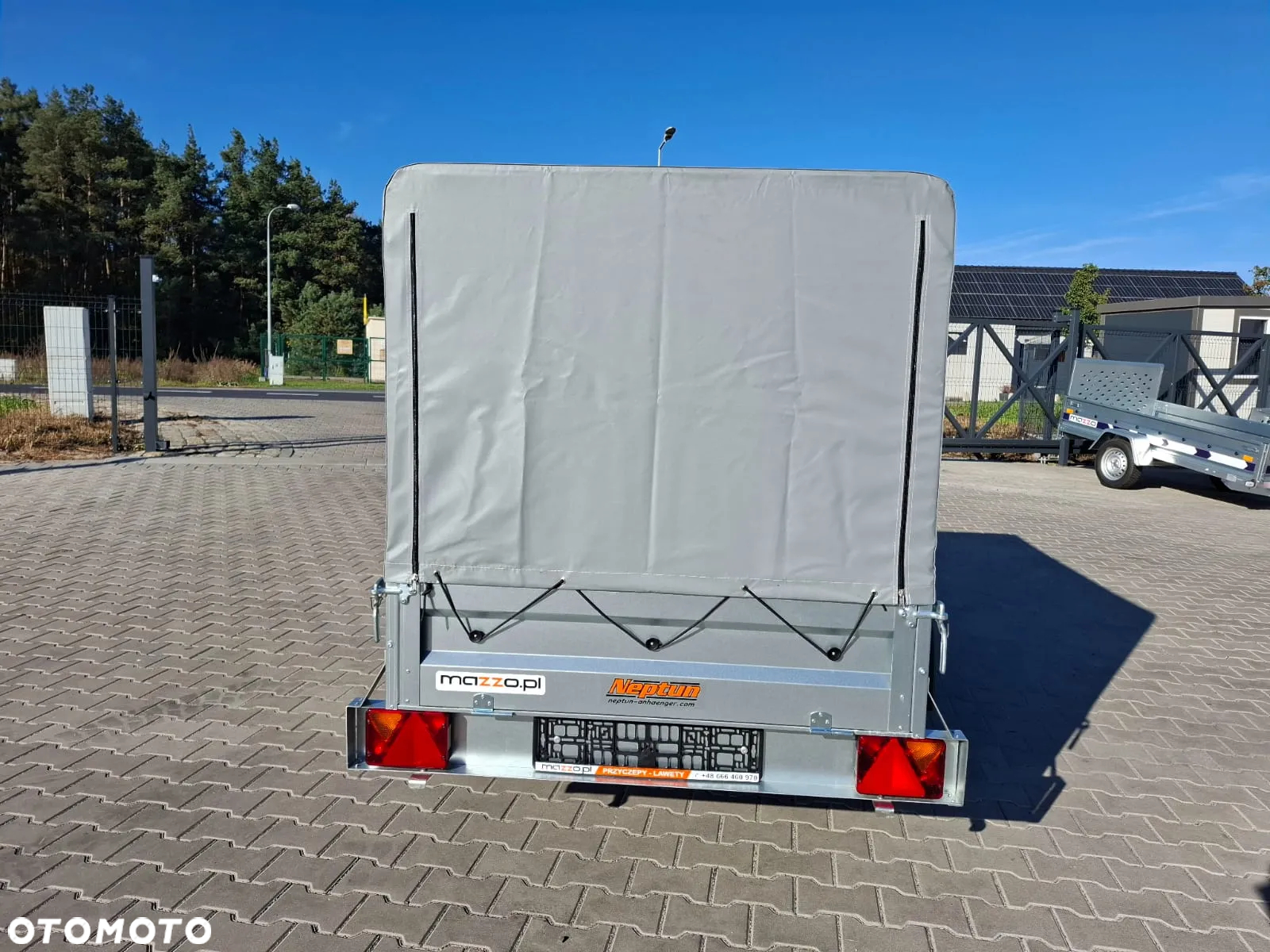 Neptun DOSTAWA Przyczepka lekka 202x114x115cm DMC750kg stelaż i plandeka, koło podporowe - 8