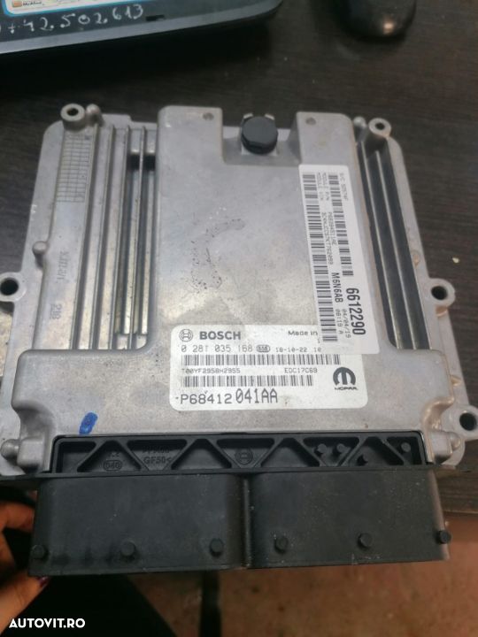 calculator motor ECU jeep compass 1.6crd  2020 cod 0281035168, p68412041aa - 1