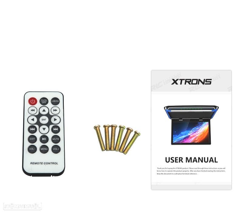 ECRÃ DE TETO DE 17,3" ULTRA FINO COM HDMI LUZ LED 1080P USB E SD - 4