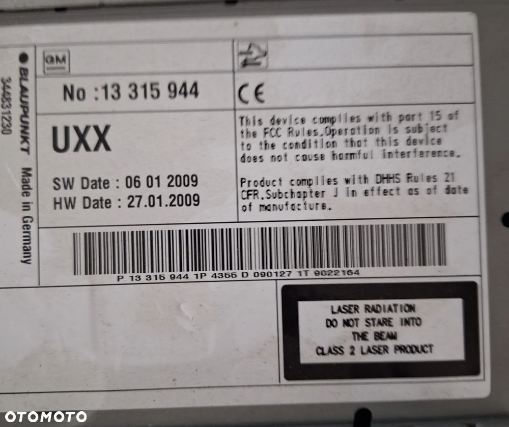 RADIO DVD 800 NAVI ,WYSWIETLACZ - OPEL  INSIGNIA A /2010 rok - 3