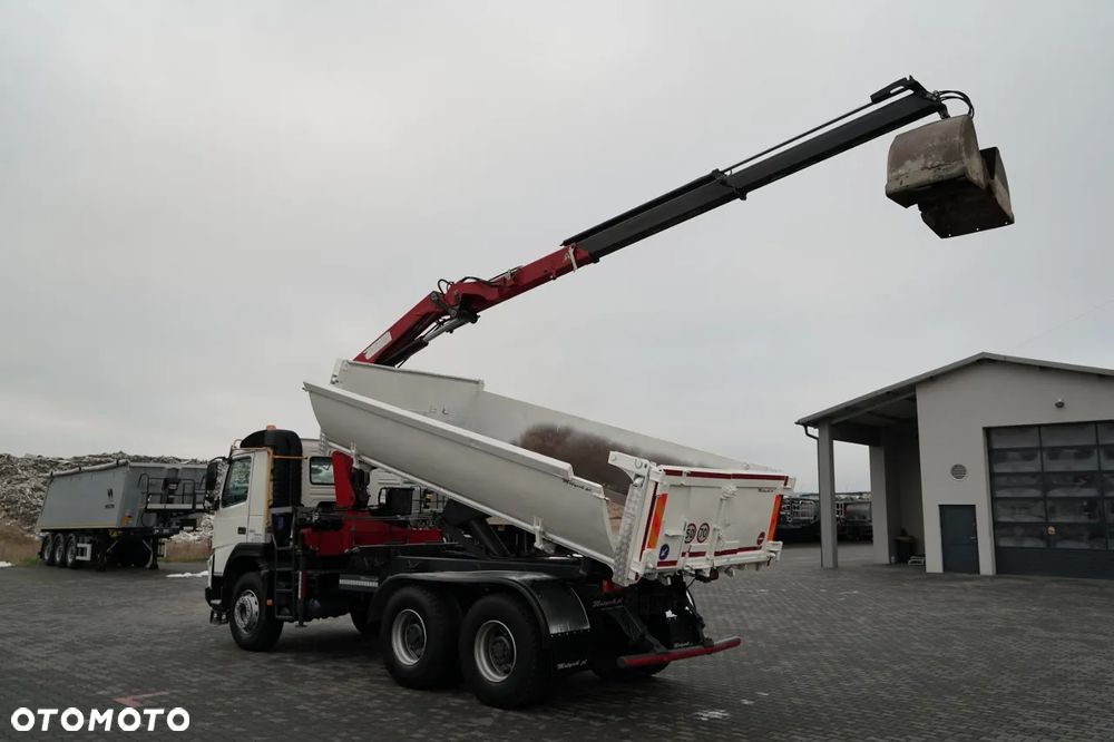 Volvo FM 410 / 6x4 / WYWROTKA + HDS PALFINGER 18002-EH A / HYDROBURTA / STEROWANIE RADIOWE / ŁYCHA / ROTATOR / EURO 6 - 3