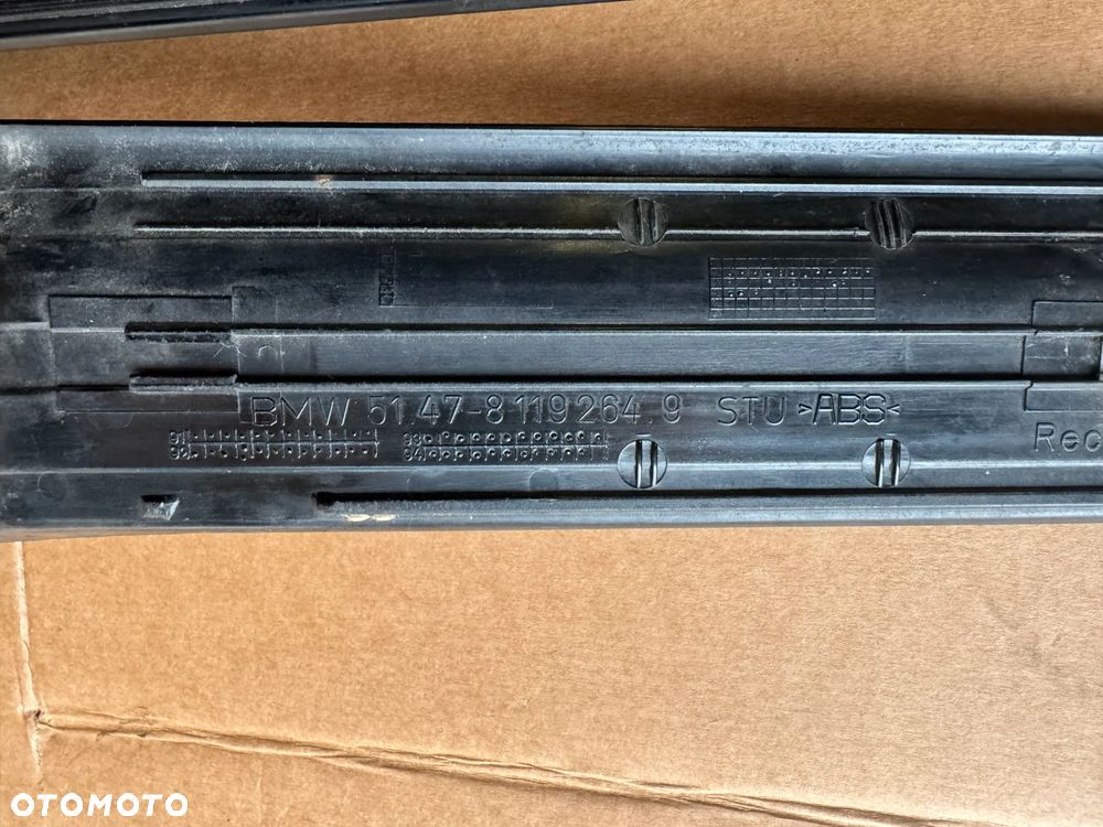 Listwa listwy nakładki progowe lewa prawa przód tył komplet ORYGINAŁ M-PAKIET BMW M3 E36 Sedan - 4