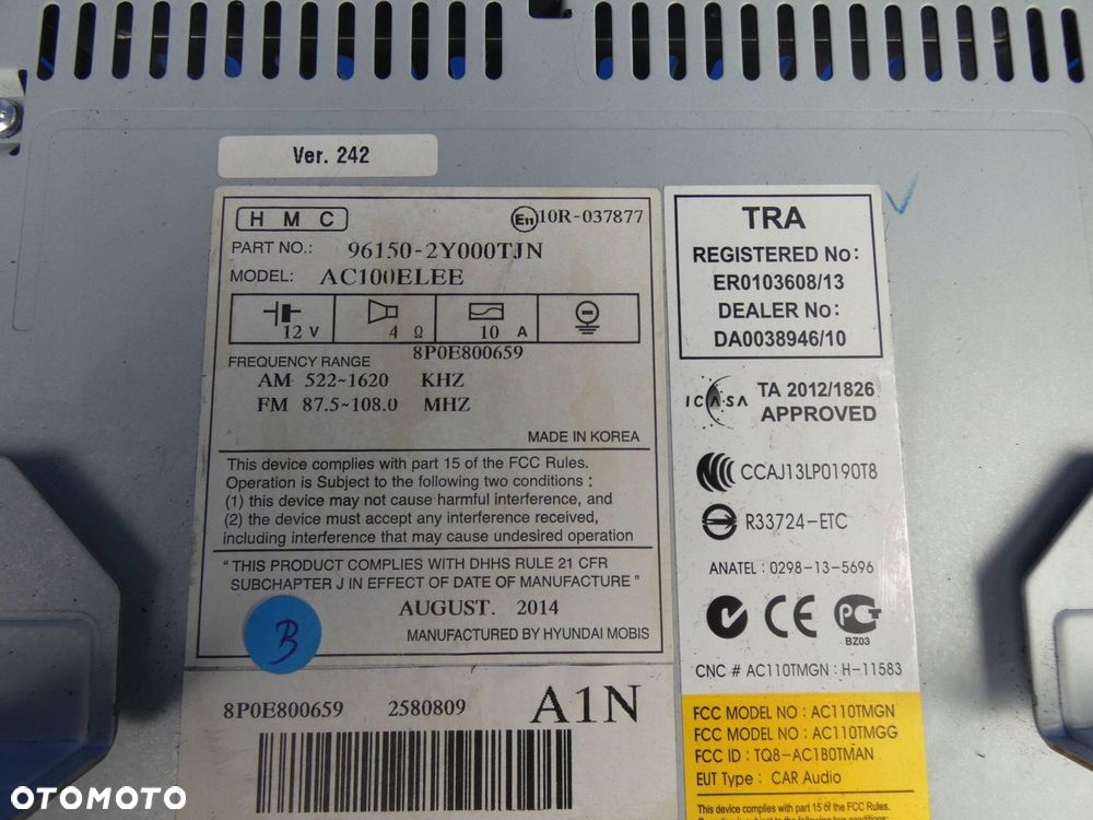 HYUNDAI IX35 RADIO FABRYCZNE - 3