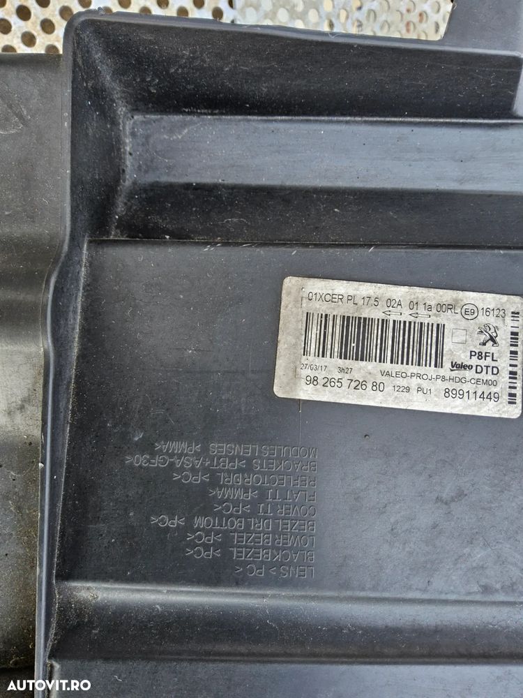 Far Peugeot 3008 5008 dupa 2016 FARURI stânga dreapta Full Led cod 9826572680 9826572780 - 7