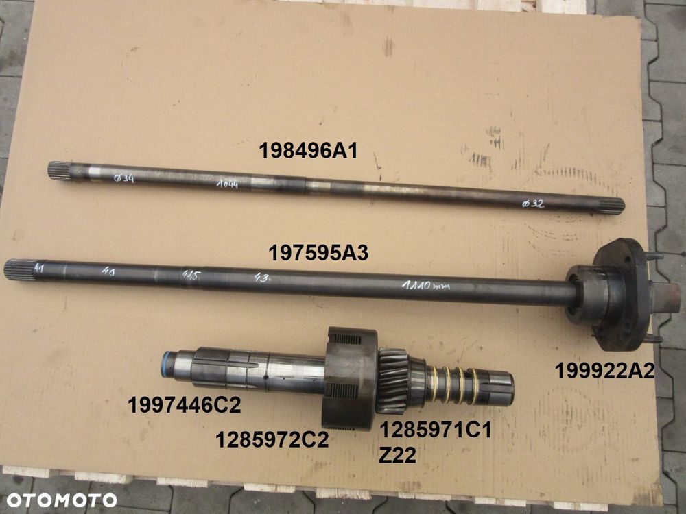 Tylny most kosz wałek tryb zębatka tarczki tuleja Case Magnum MX240 - 5