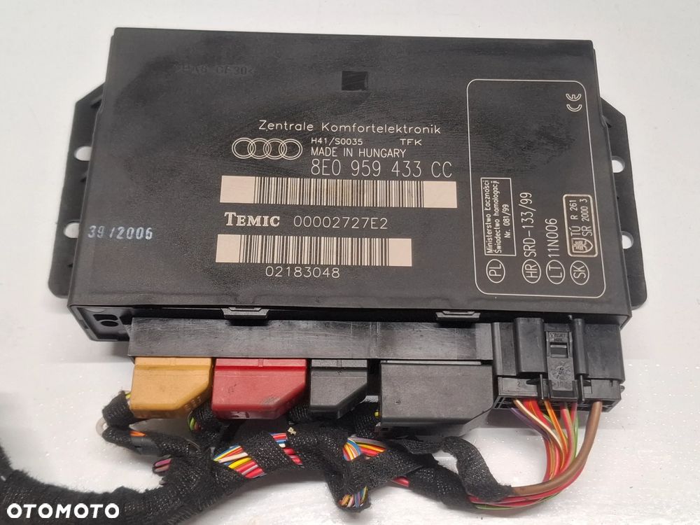 MODUL KOMFORTU AUDI A4 B7 8E0959433CC SLASK WYSYLKA VAT - 1