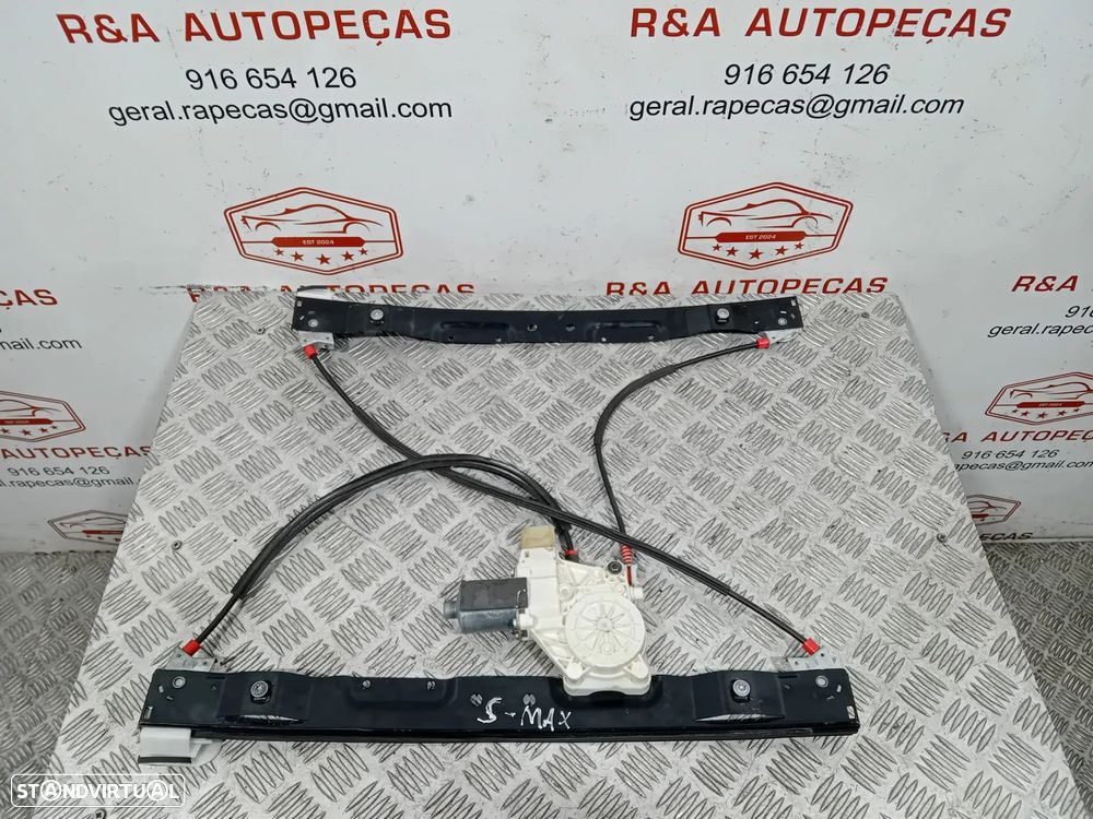 Motor e Elevador de Vidro Porta Frente Esquerdo Ford S-MAX 013082287 6M21U23201 Original - 1