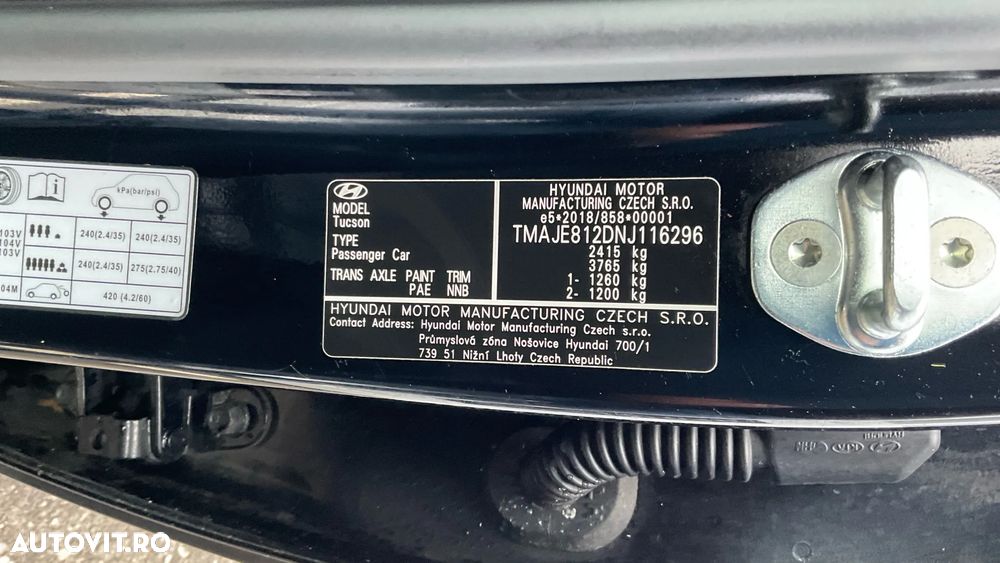 Hyundai Tucson PHEV 1.6 l 265 CP 4WD 6AT Luxury - 40