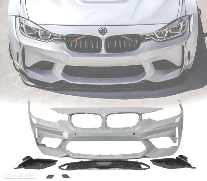 PARA-CHOQUES FRONTAL BMW F30 F31 LOOK M2C COMPETITION ABS - 1