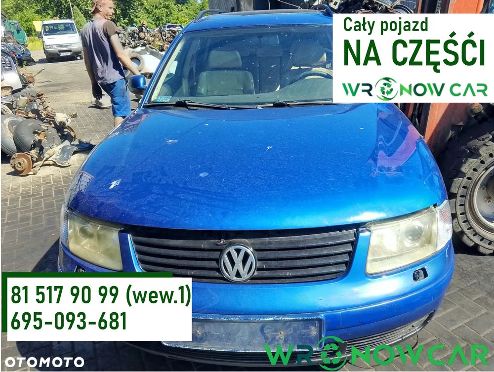 Volkswagen Passat B5 Przed Lift 4MOTION! (97-00r.) 2.8 B 193KM. Silnik ALG pasuje do ACK, AHA, APR, AQD, ATQ Skrzynia  DJR  [ Syncro/ 4motion] lakier R5V LR5V C3.Cały na części.GWARANCJA !!! Przód Tył Zestaw Komplet Drzwi Klapa Zderzak Błotnik Maska Grill Atrapa Szyba Pas Lampa Lusterko Boczki Fotel Kanapa Kokpit Deska Rozdzielcza Przełącznik Włącznik Sterownik Przewody Wiązka Instalacja Moduł Komputer Czujnik Listwa Pompa Alternator Wtryski Głowica Rozrusznik Kompresor Sprzęgło Dwumas Silnik Skrzynia ABS Klimatyzacji Paliwa Wspomagania Kolektor Turbina Przepustnica Zawór Chłodnica Koło Hak Belka Sanki Zawieszenie Mcpherson Półoś Amortyzator Wydech Tłumik Zacisk Most - 1