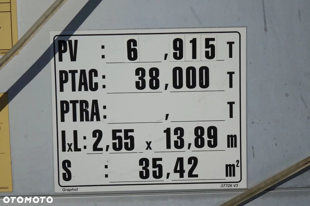 Schmitz Cargobull FIRANKA / VARIOS / OCYNK / OSIE SCHMITZ / NOWE PLANDEKI / DACH PODNOSZONY - 27