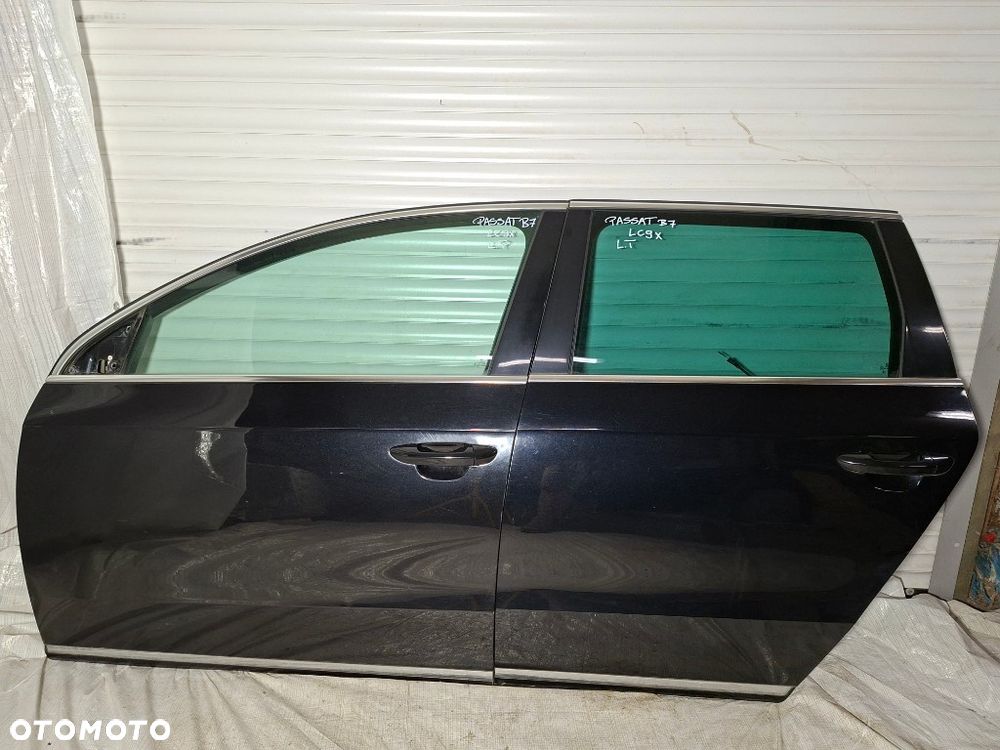 VW PASSAT B7 3AA kombi drzwi lewe przód tył przednie tylnie czarny LC9X - 1