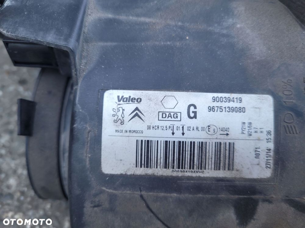 peugeot 301 lampa lewa 9675139080 - 3