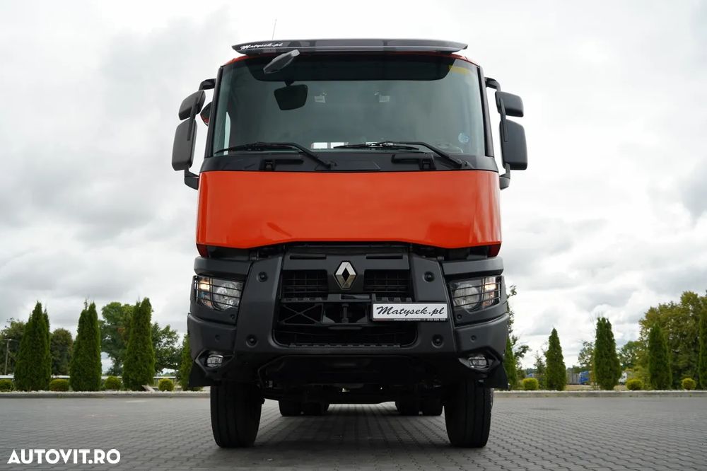 Renault K 380 / 6X4 / LIVRARE 6,2 M / + HIAB 166 ES-4 / CAPACITATE MAXIMĂ DE RIDICARE 6.500 KG / ATINGEREA 12,3 M / ROTATOARE / RADIOCOMANDĂ / IMPORTAT - 13
