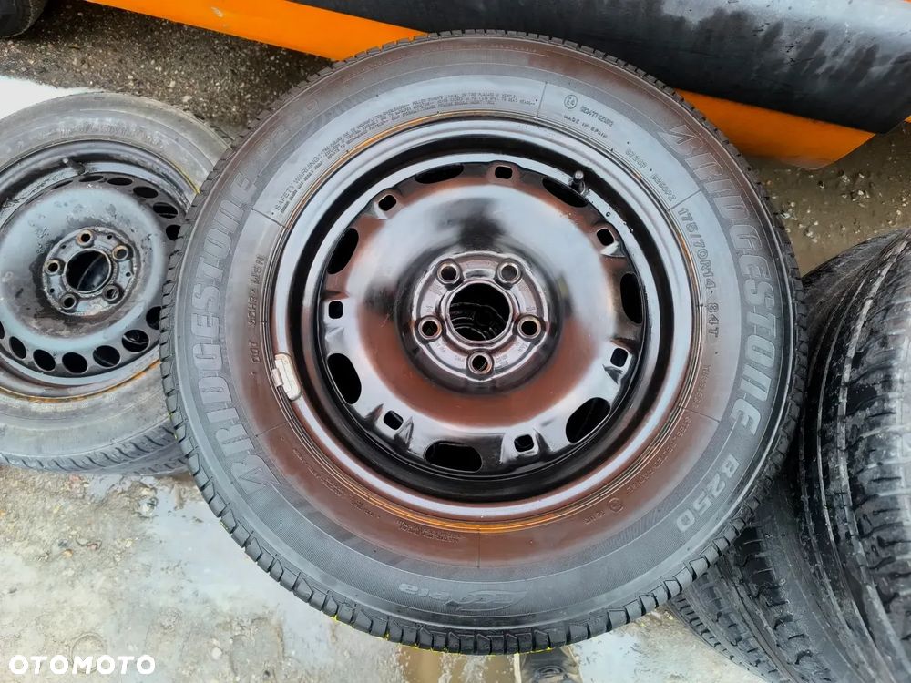 5x100 Felgi Stalowe Stal 14 Koła Letnie Lato SKODA FABIA PRAKTIK ROOMSTER RAPID SEAT IBIZA CORDOBA TOLEDO IV 4 VW FOX POLO Legnica ALU-RAD 175/70 5,5mm - 3