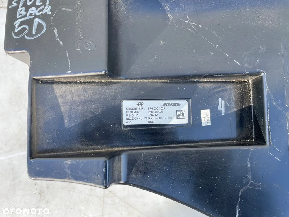 GŁOŚNIK SUBWOOFER BOSE 8P4035382A AUDI A3 8P 5D - 2