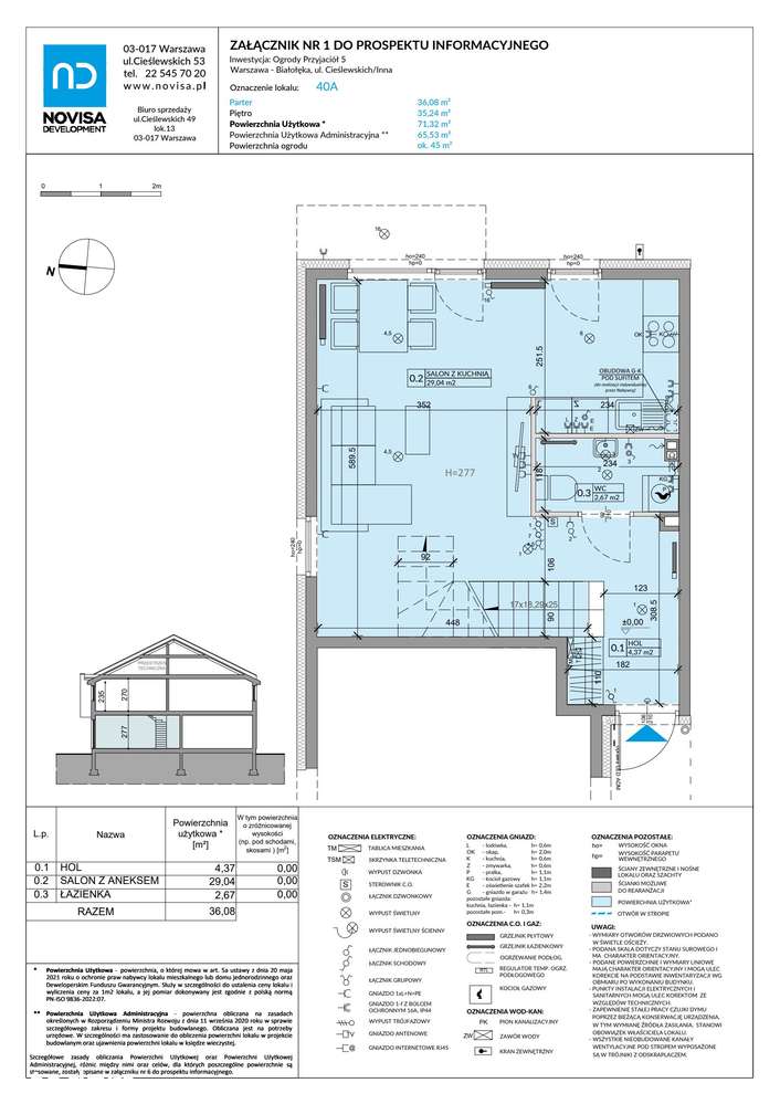 3-pokojowy dom 71m2 + ogródek Bezpośrednio - Pełny obrazek: 2/8