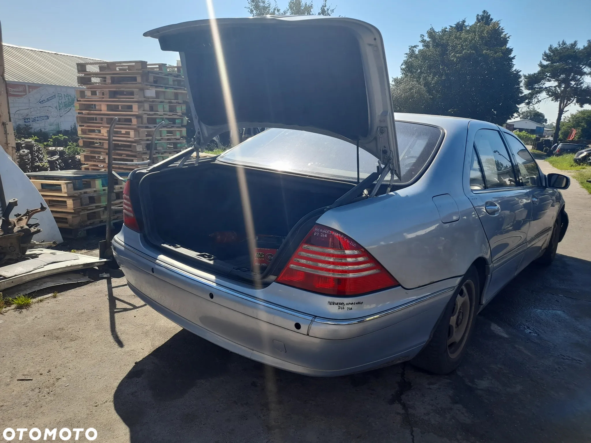 MERCEDES KLASA S W220 MASKA POKRYWA SILNIKA 347 - 23
