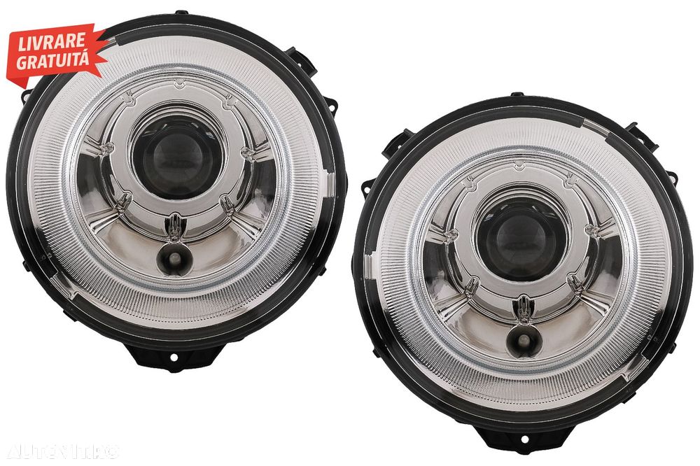 Faruri Bi-Xenon OEM Look Mercedes G-Class W463 (2005-2017) Crom- livrare gratuita - 1