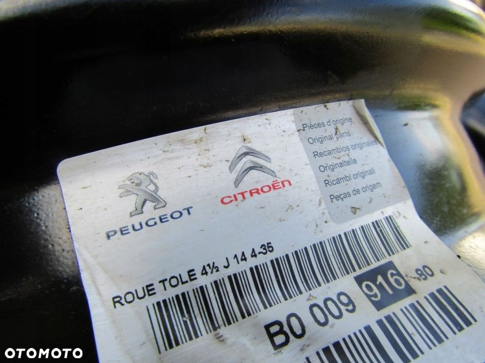 4x Felgi 14 Citroen C1 I II Toyota Aygo I II Peugeot 107 108 4,5 4x100 ET35 - 13