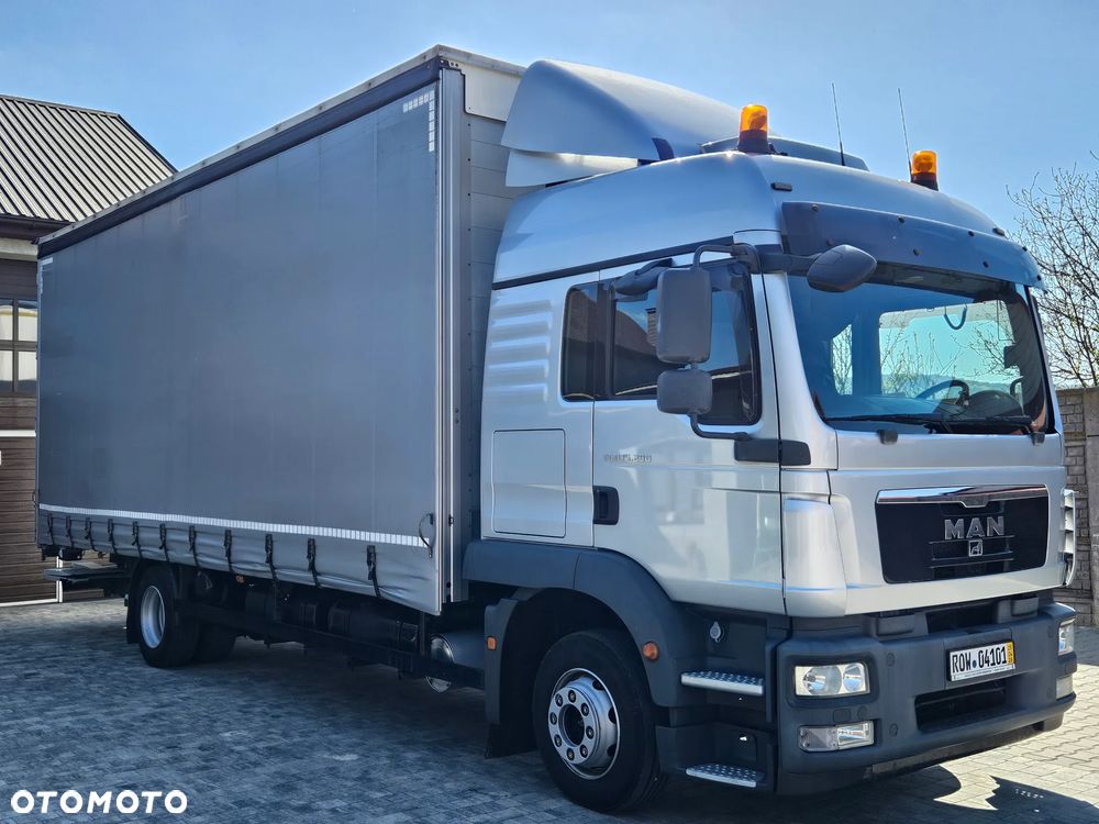 MAN TGM 15.290 / FIRANKA / AUTOMAT / CAŁY NA PODUSZKACH / KLIMA POSTOJOWA / BEZ ADBLU / BEZ DPF / SPROWADZONY / 18 PALET / E5 /  WINDA / NISKI PRZEBIEG - 8