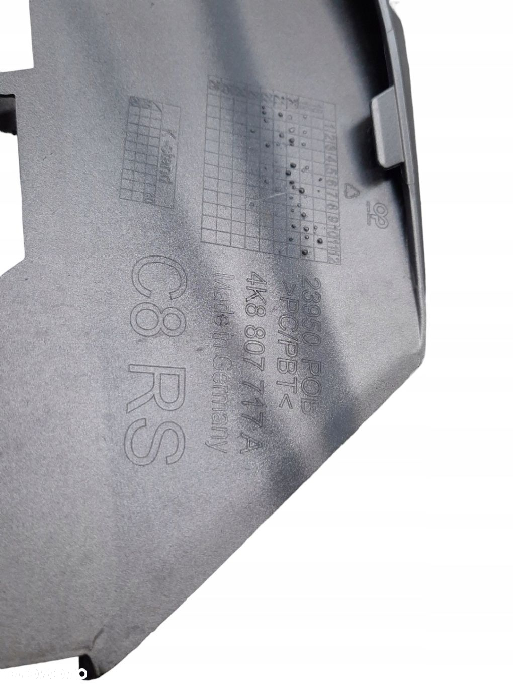 AUDI RS6 C8 SPOILER DOKŁADKA ZDERZAKA PRZÓD SZARY TYTANOWY MI7 4K8807717A - 6