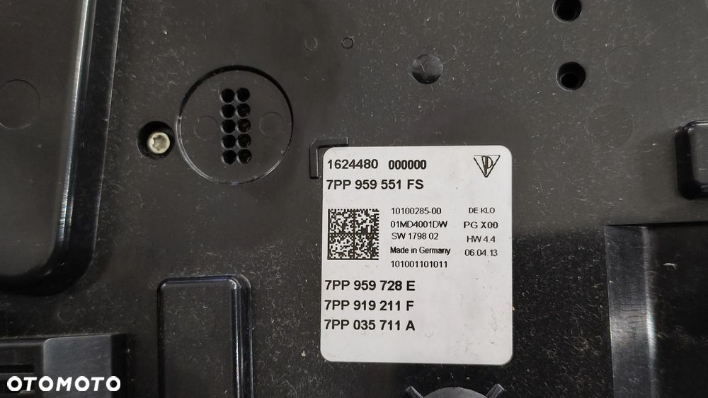 PORSCHE CAYENNE II 10-17R PODSUFITKA CZARNA KOMPLET OSLONY SLUPKOW RACZKI LUSTERKO SLONECZKA PANEL OSWIETLENIE 7PP959551FS 7P5867501 - 9