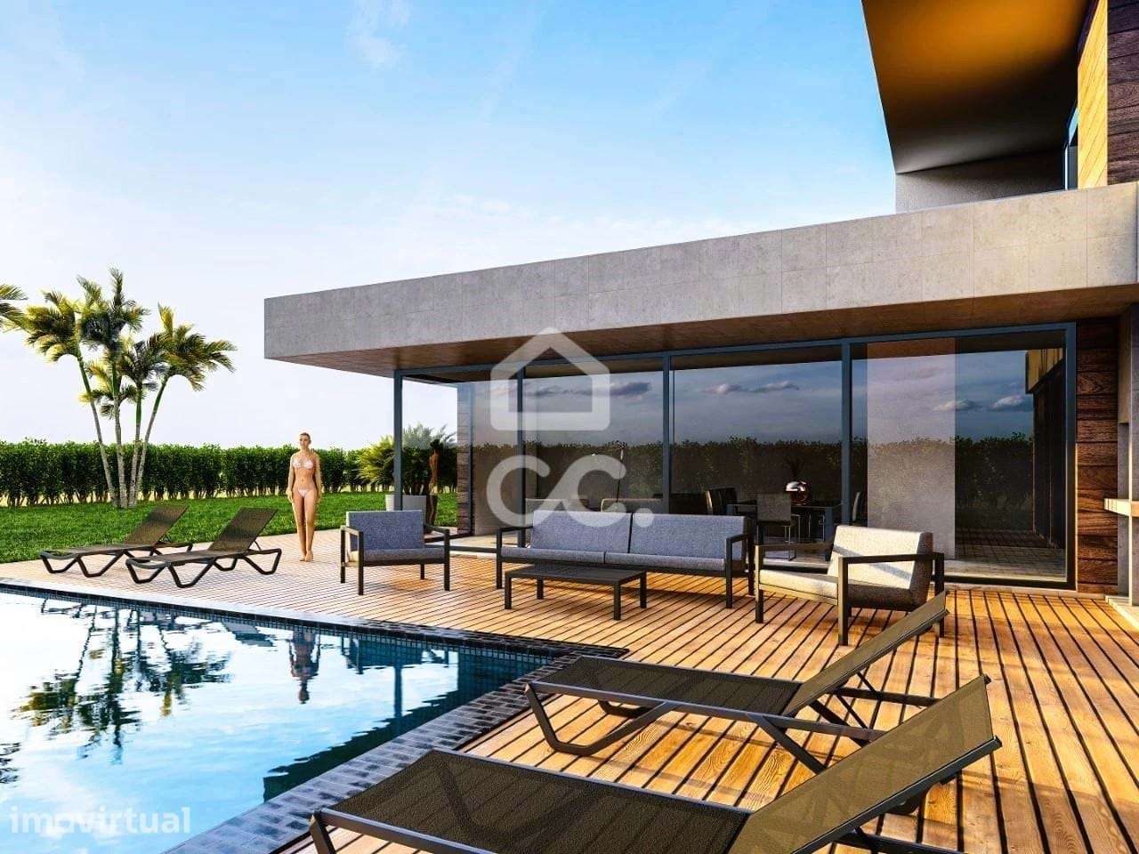 Magnífico lote para construção de Moradia com vista mar no horizonte, - Grande imagem: 2/16