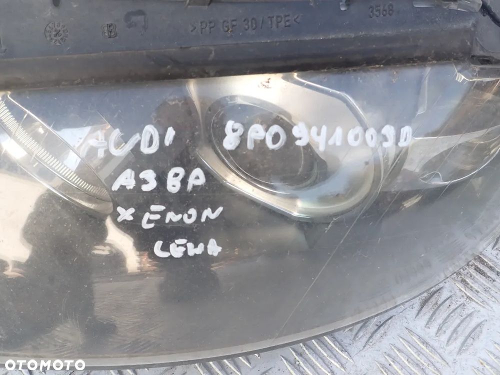 AUDI A3 S3 8P REFLEKTOR LEWY 8P0941003D XENON RADOM - 2