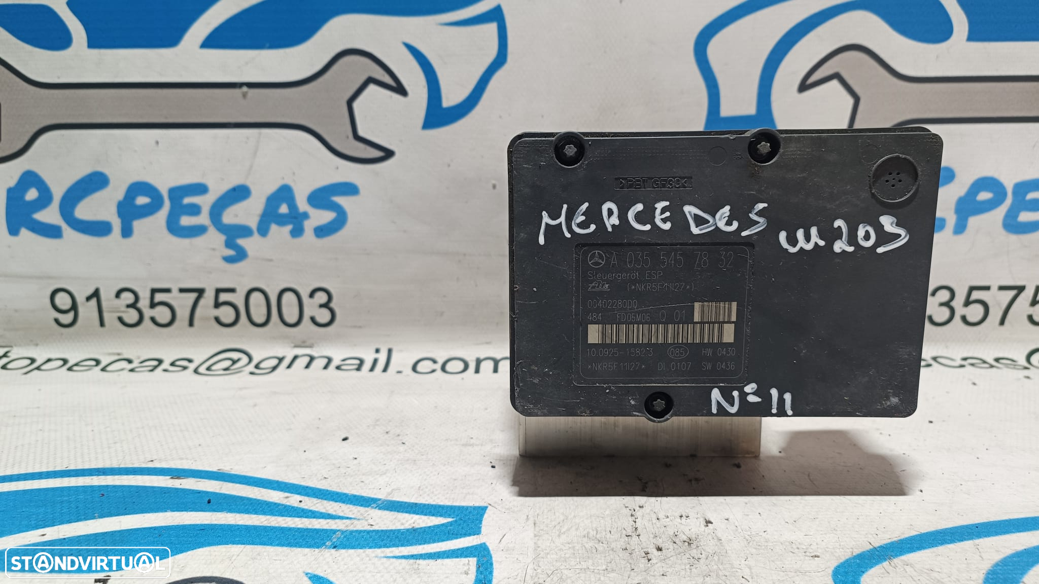 ABS MODULO BLOCO HIDRAULICO MERCEDES BENZ CLASS C W203 A0054317412 0054317412 A0355457832 0355457832 10020404734 COUPE CL203 CLC CLASS E W211 E220 CLK C209 W209 - 3