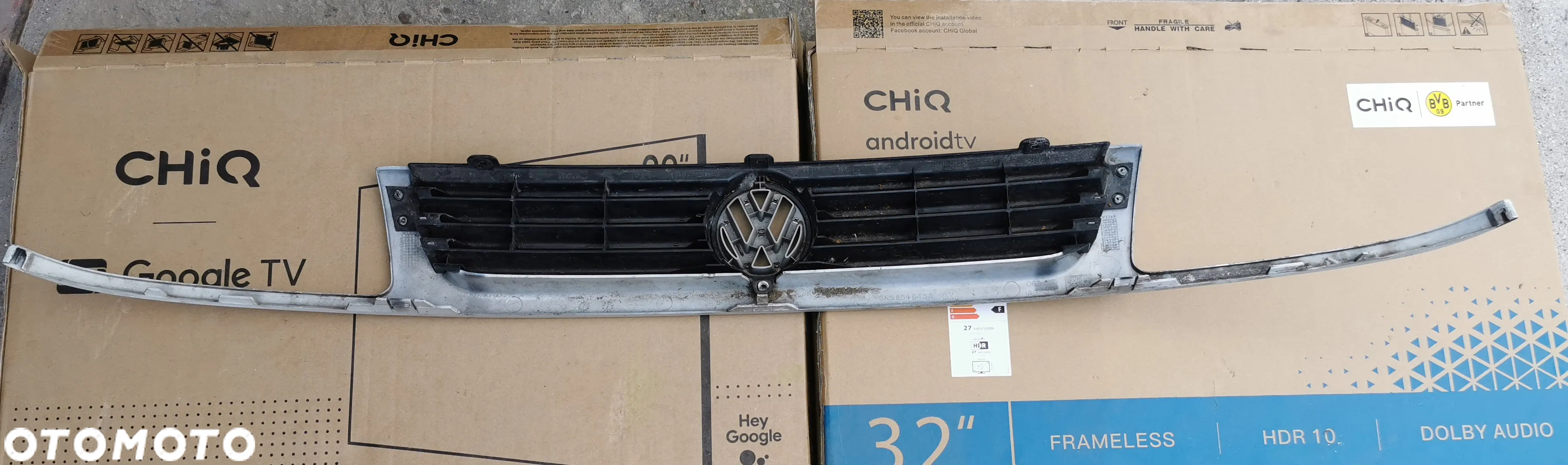 VW Polo Classic kombi Caddy II mk2 Grill atrapa chłodnicy emblemat - 7