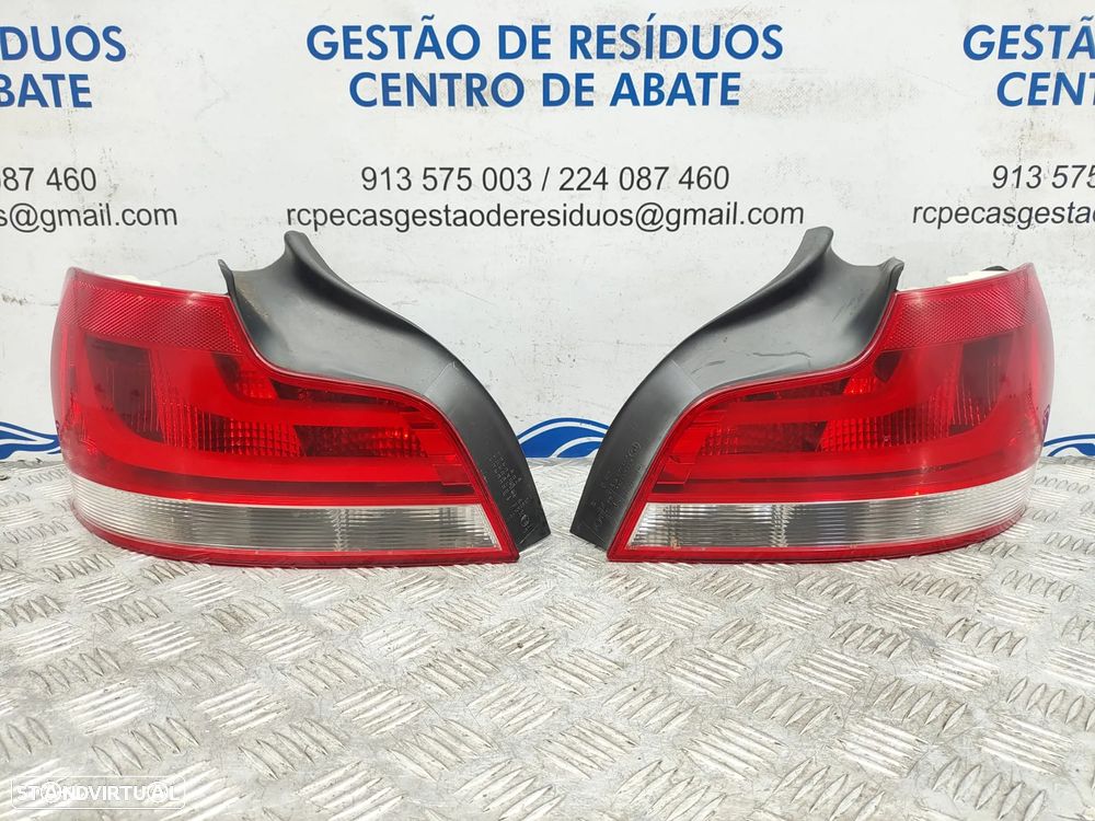 Farolins traseiros trás direito esquerdo LED originais BMW Serie 1 E82 Coupé E88 Cabrio LCI de 2011 a 2013 - 2
