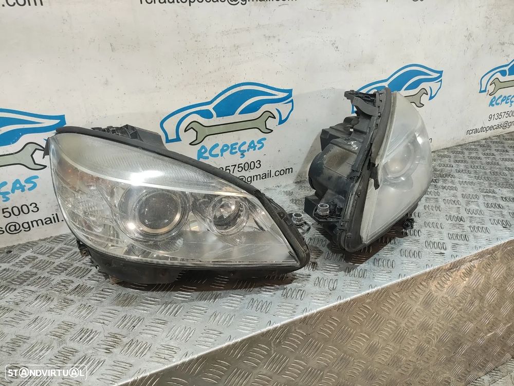 - Conjunto Oticas / Farois Xenon Mercedes W204 Class C - A2048203285 | 130732915602 - Esquerda | Direita | Original | Originais - 1