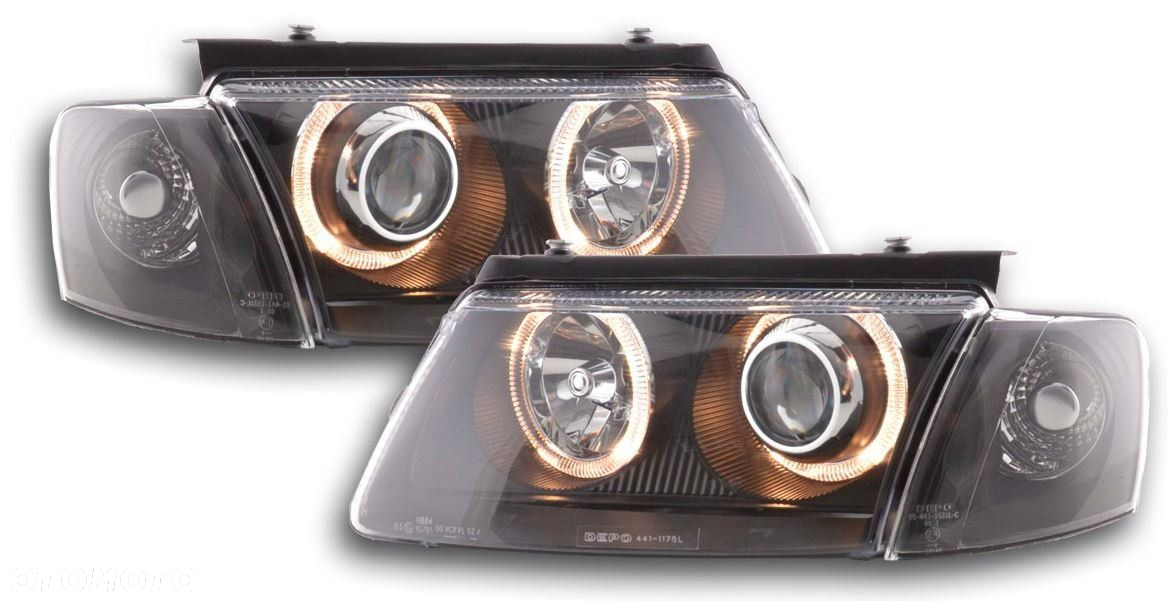 LAMPY  REFLEKTORY DO VW PASSAT B5 OD 1996 DO 2000 Roku DEPO RINGI SOCZEWKI - 3