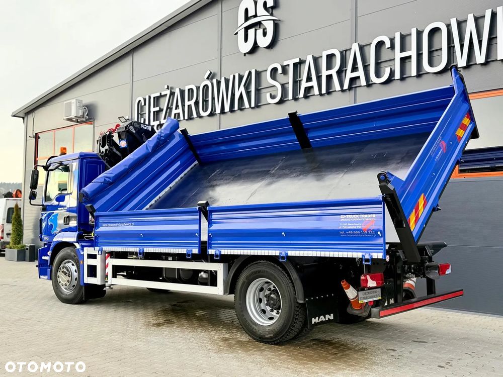 MAN MAN TGM TGL TGS 18.250 // E6 // wywrotka + HDS HMF z pilotem // 4x2 // budowlanka // kiper wywrot żuraw dzwig kran Crane - 22