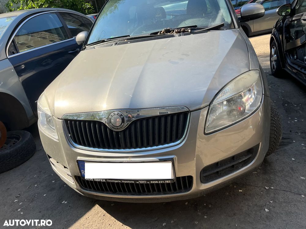 Bara fata completa Skoda Fabia 2 non facelift auriu bej 2008 - 6