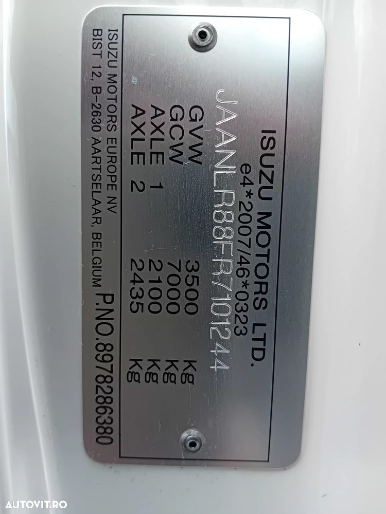 Isuzu M27 Freezing/Congelare/-20C, CARRIER, NOU/NEW !!! - 30