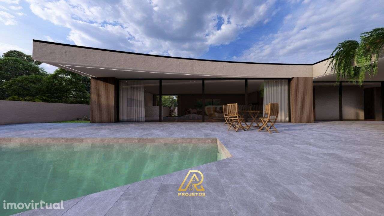 Moradia T4 Térrea Isolada com piscina - Centro de Santa Maria da Feira - Grande imagem: 2/15