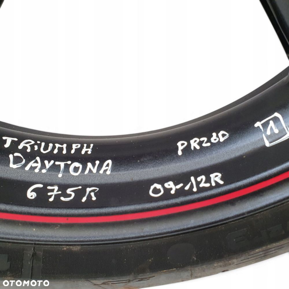 PRZEDNIE KOŁO FELGA PRZÓD Triumph Daytona R 675 R 06-12 Opona 120/70 ZR17 - 5